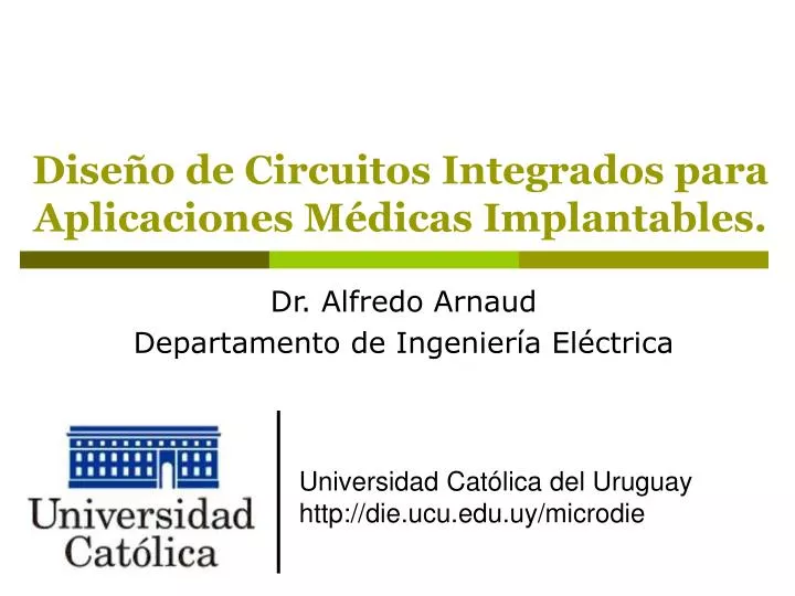 dise o de circuitos integrados para aplicaciones m dicas implantables