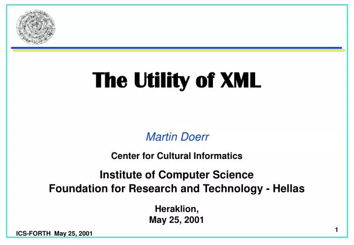 the utility of xml