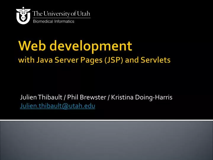 web development with java server pages jsp and servlets