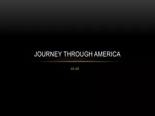 journey through america