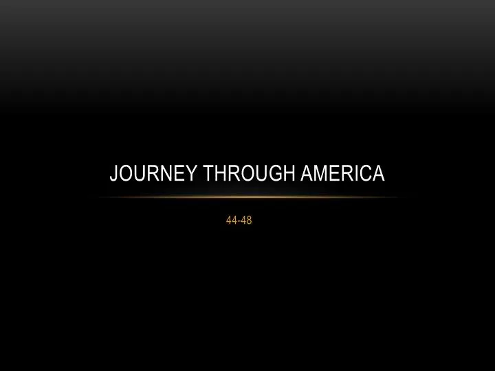 journey through america