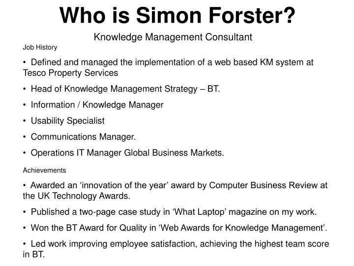 who is simon forster