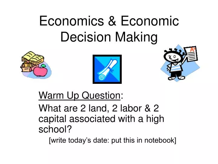 economics economic decision making