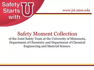 Have a safety moment? Contribute it to this collection.