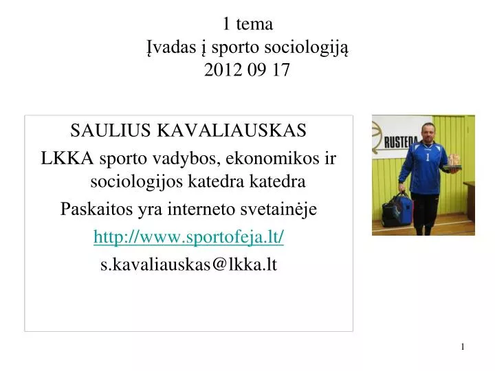 1 tema vadas sporto sociologij 2012 09 17