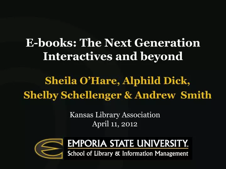 e books the next generation interactives and beyond