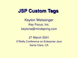 JSP Custom Tags