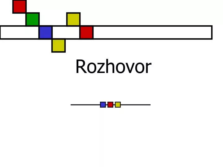 rozhovor