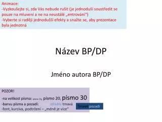 n zev bp dp