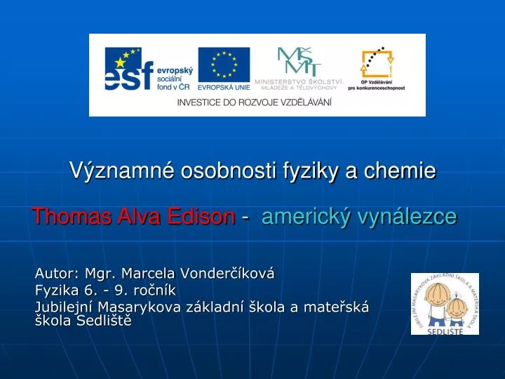 v znamn osobnosti fyziky a chemie