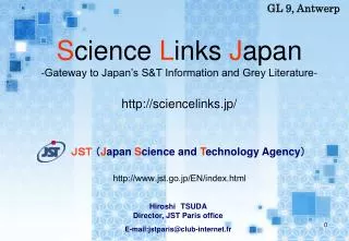 ??? ? J apan S cience and T echnology Agency ?