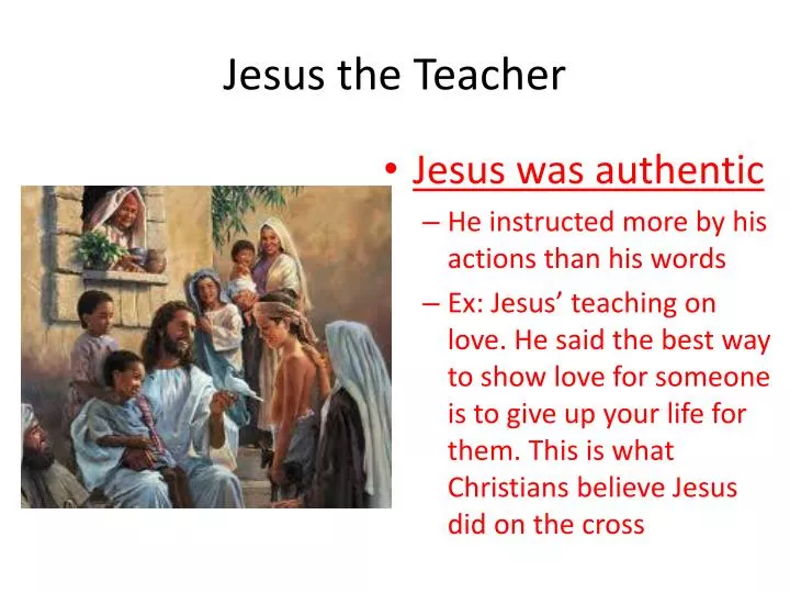 jesus the teacher