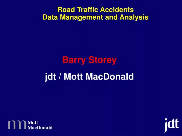 road traffic accidents data management and analysis