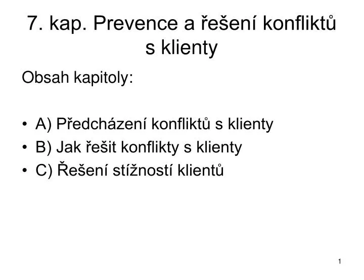 7 kap prevence a e en konflikt s klienty