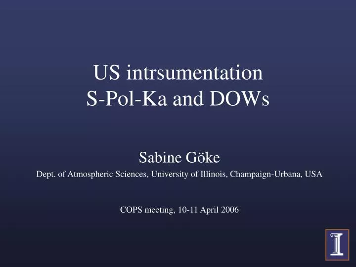 us intrsumentation s pol ka and dows