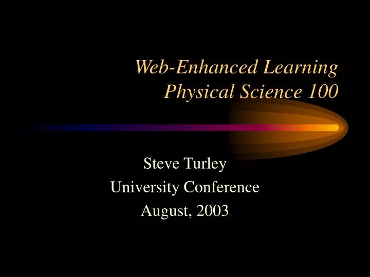 web enhanced learning physical science 100