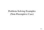 Problem-Solving Examples (Non-Preemptive Case) - slide 1