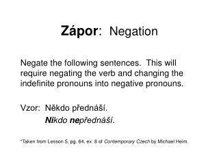 z por negation
