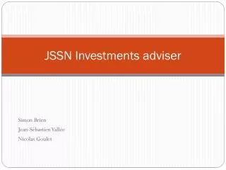 jssn investments adviser