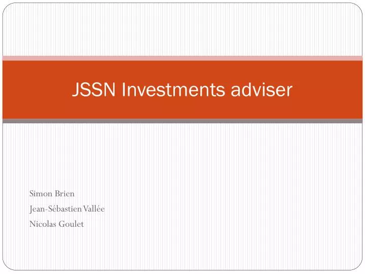 jssn investments adviser