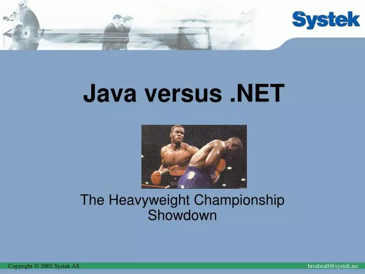 java versus net