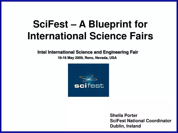 scifest a blueprint for international science fairs