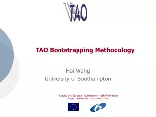 TAO Bootstrapping Methodology