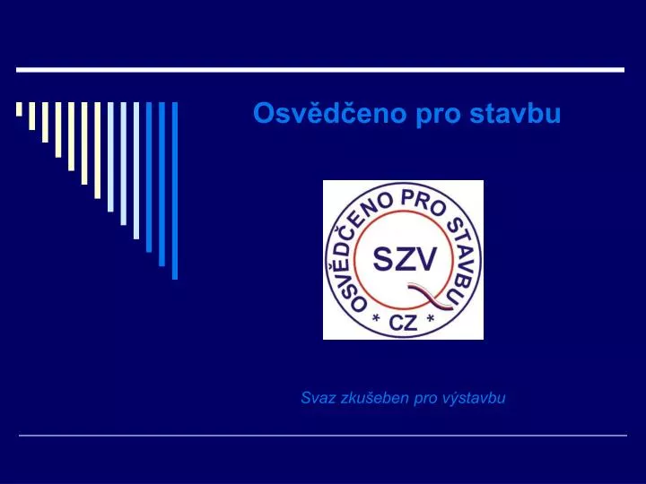 osv d eno pro stavbu