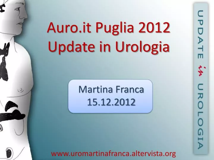 auro it puglia 2012 update in urologia