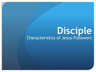 Disciple