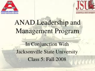 ANAD Leadership and Management Program
