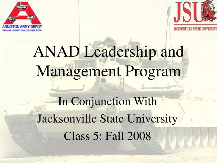 anad leadership and management program