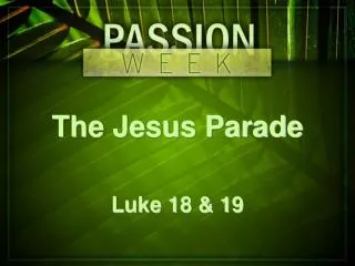 The Jesus Parade