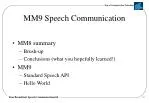 MM9 Speech Communication - slide 1