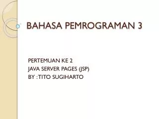 bahasa pemrograman 3