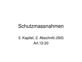 schutzmassnahmen