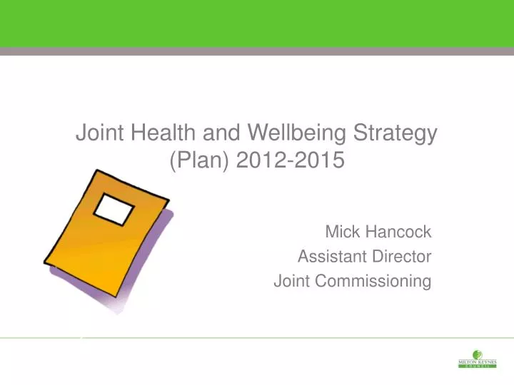 joint health and wellbeing strategy plan 2012 2015