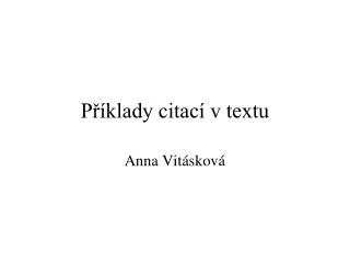 p klady citac v textu