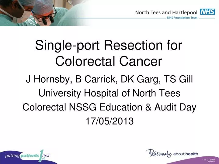 single port resection for colorectal cancer