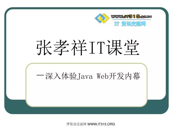 it java web