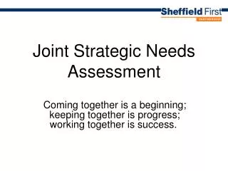 Joint Strategic Needs Assessment