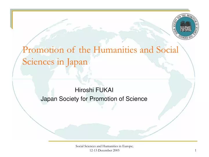 promotion of the humanities and social sciences in japan