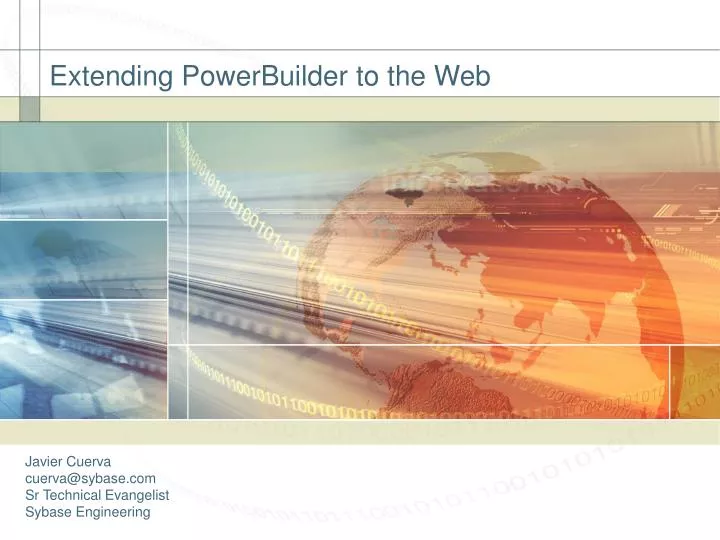 extending powerbuilder to the web