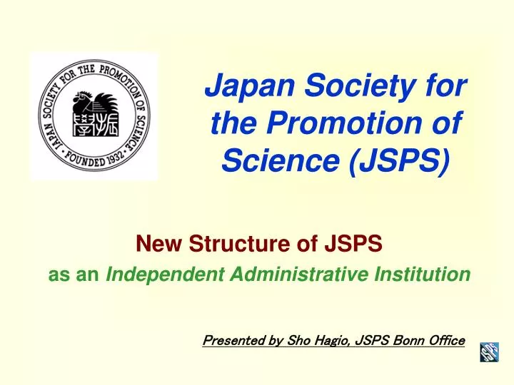 japan society for the promotion of science jsps