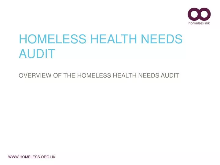 homeless health needs audit