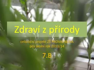 zdrav z p rody