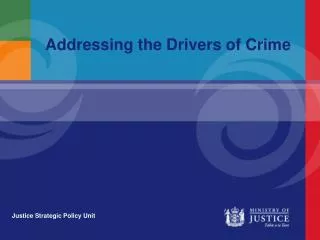 Addressing the Drivers of Crime