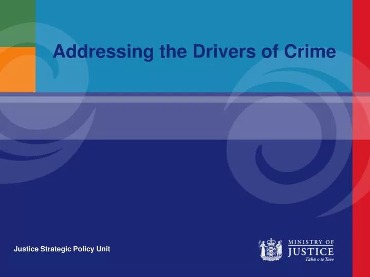 addressing the drivers of crime
