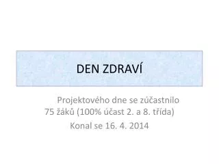 den zdrav