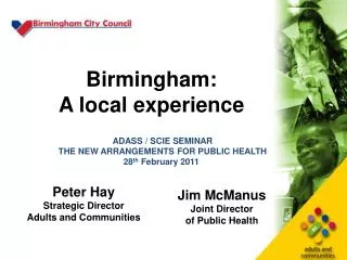 Birmingham: A local experience